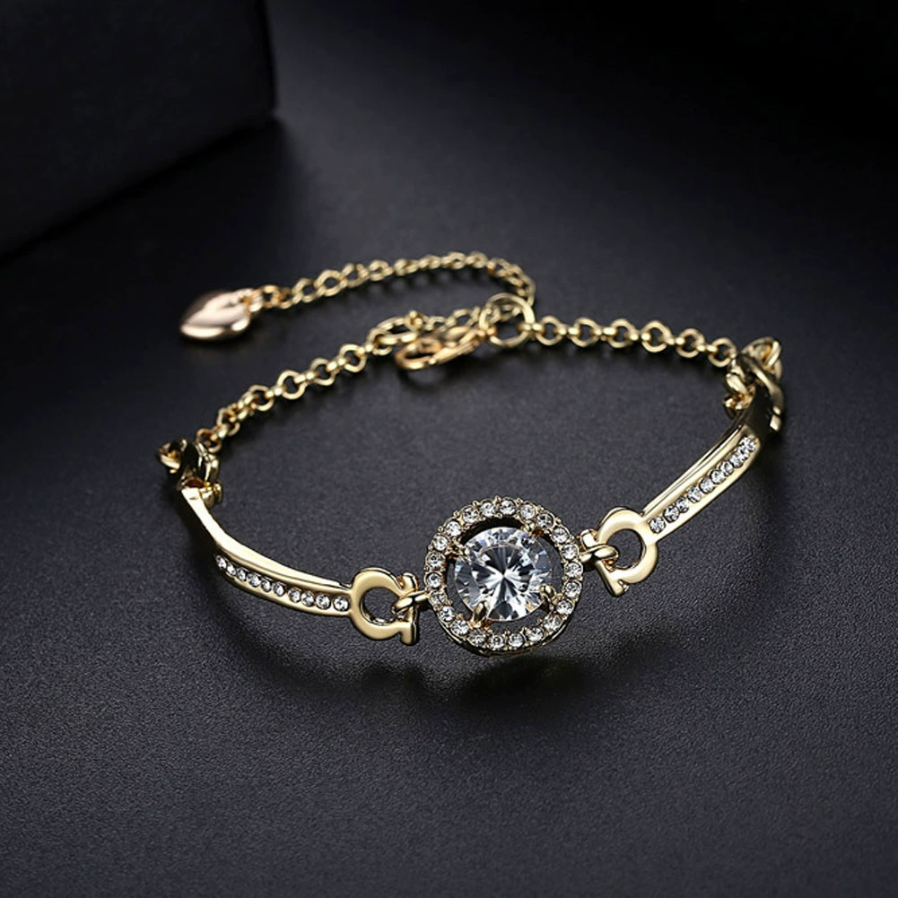 Accessory, fashionable zirconium, bracelet, simple and elegant design, Birthday gift