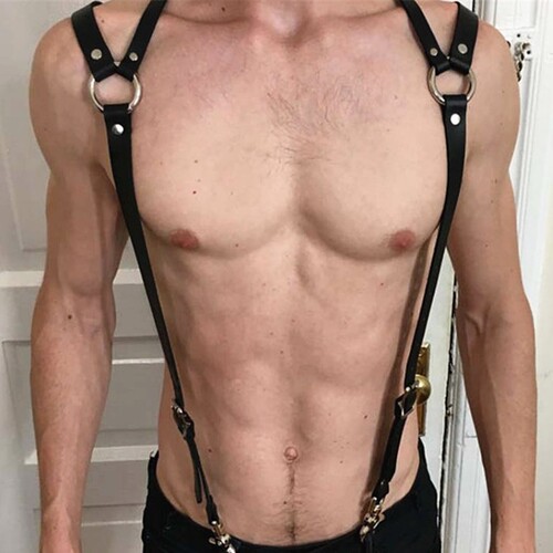 European and American original PENGKE business casual trendy suspenders Gothic versatile unisex garter belt belt