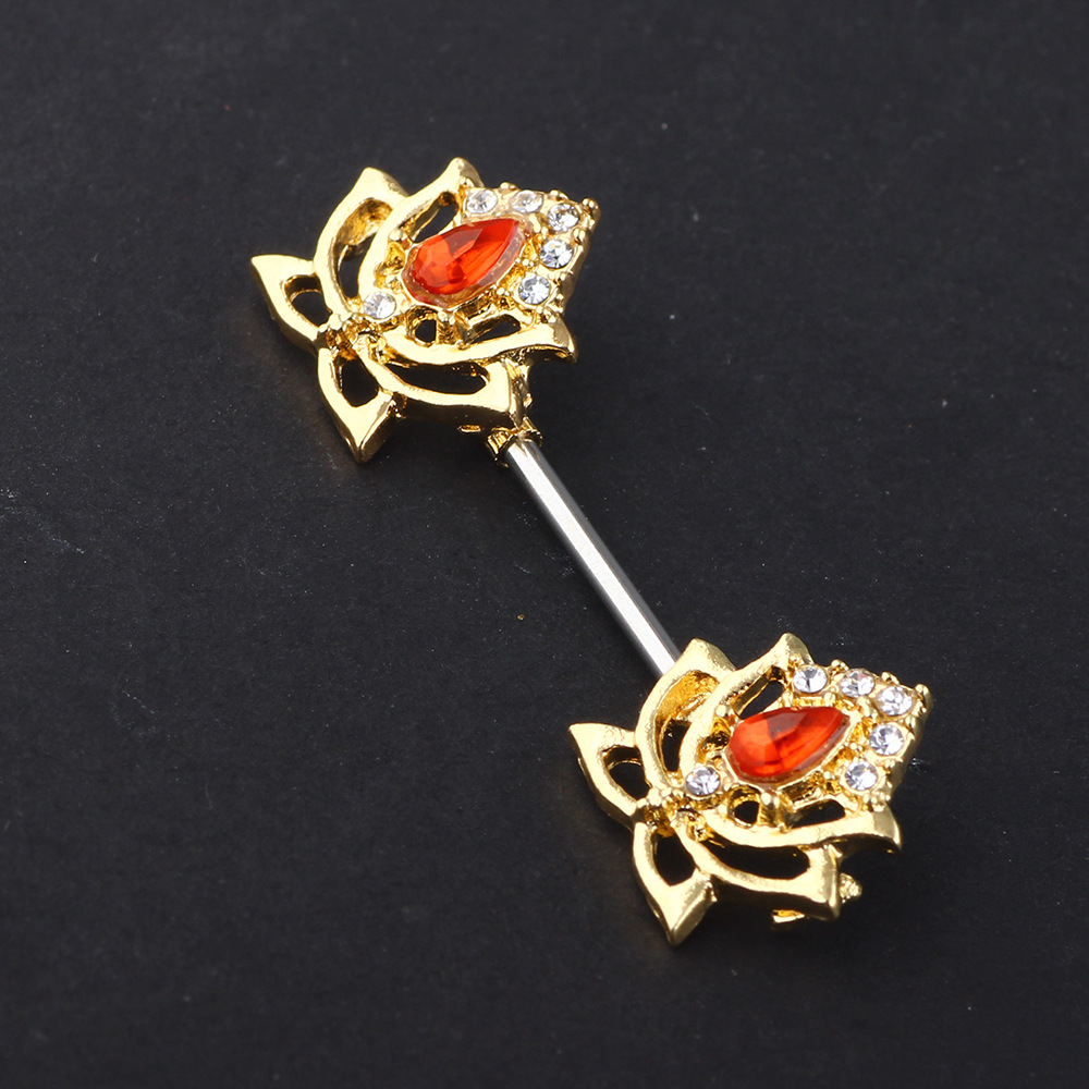 Pointed titanium steel lip stud product view