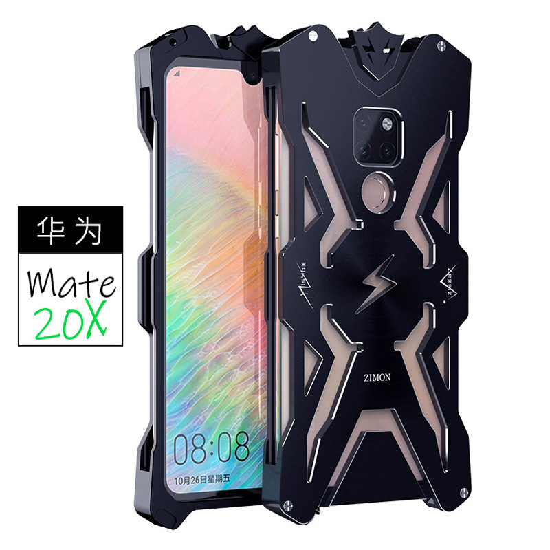 SIMON THOR Aviation Aluminum Alloy Shockproof Armor Metal Case Cover for Huawei Mate 20 Pro & Huawei Mate 20 X & Huawei Mate 20