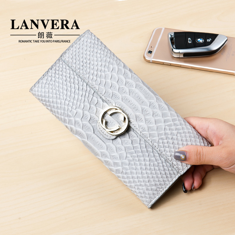 包包女2018新款时尚女士长款钱包休闲真皮手拿包钱夹女真皮女包|ms