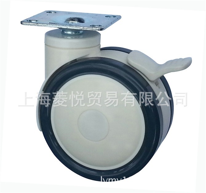 厂家供应优质医疗轮 医疗双轮 静音脚轮 3寸 4寸 带刹医疗轮