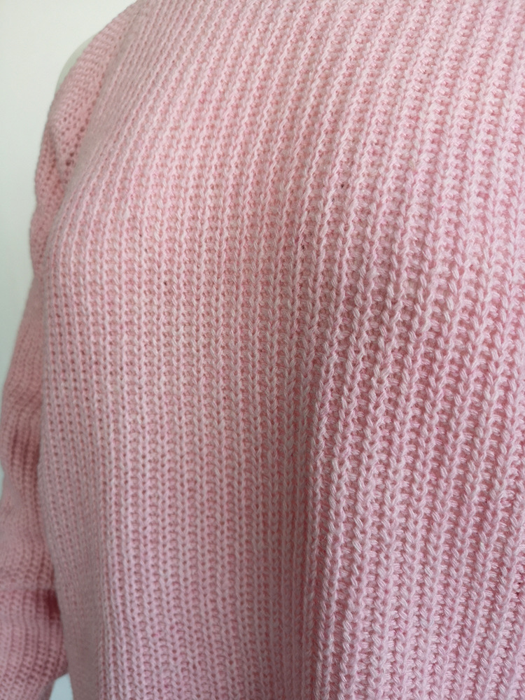 Mid-Length High-Neck Off-The-Shoulder Sweater Dress NSMMY82813