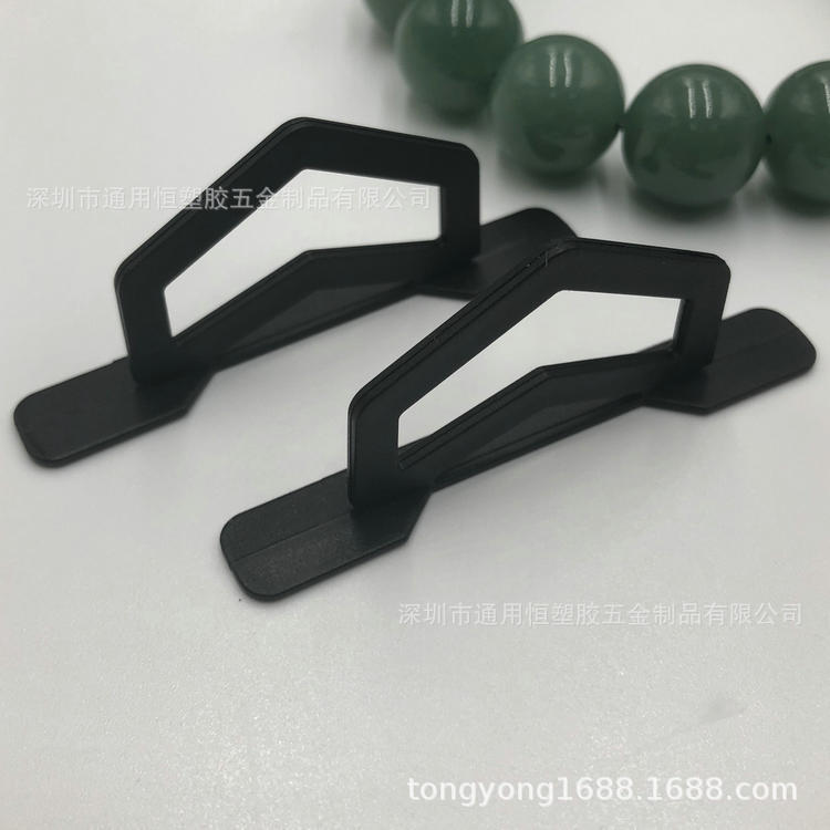 三角扣飞机孔挂钩耳机纸盒展示挂钩塑料挂钩透明纸盒彩盒三角扣