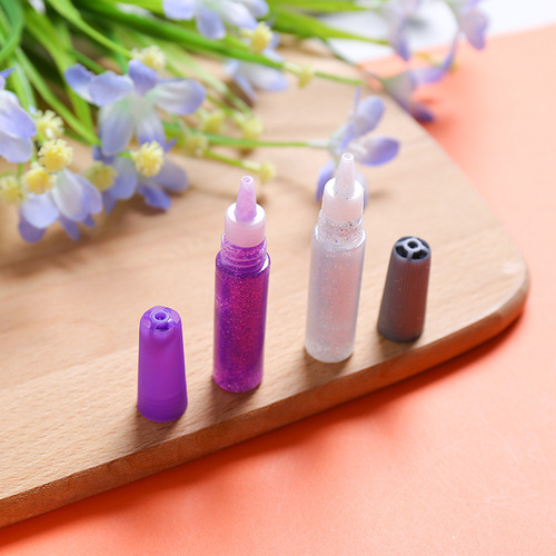 6ml single stick gold scallion glue, colored scallion powder, shimmering gold scallion pen, colored powders, fantasy colored powders, gold scallion glue set