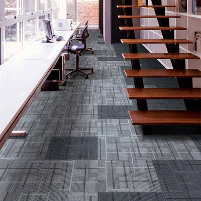 方块拼接地毯办公室商用写字楼家用卧室客厅提花公司工程地垫块毯|ms