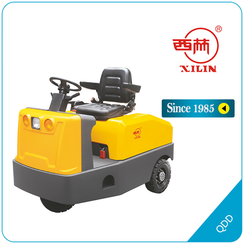 西林坐驾式电动牵引车固定平台搬运车西林 电动叉车搬运车 QDD20