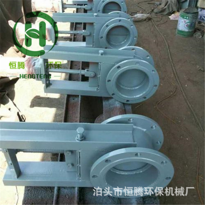 卸灰手动螺旋闸阀全密封插板阀闸水手轮软密封闸阀碳钢焊接闸板门