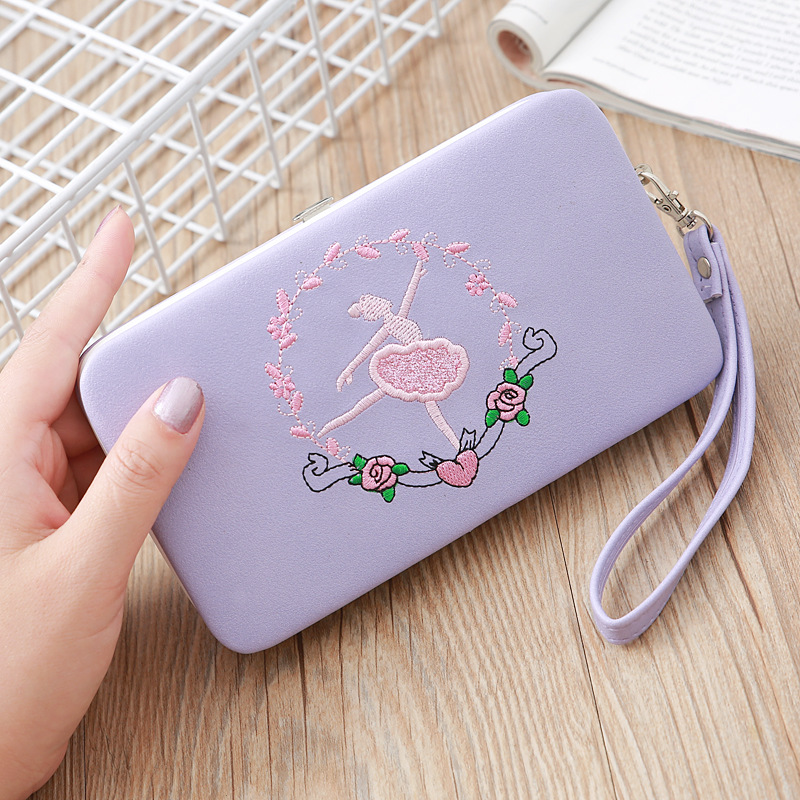 Fashion Long Multifunctional Embroidered Portable Wallet Wholesale display picture 27