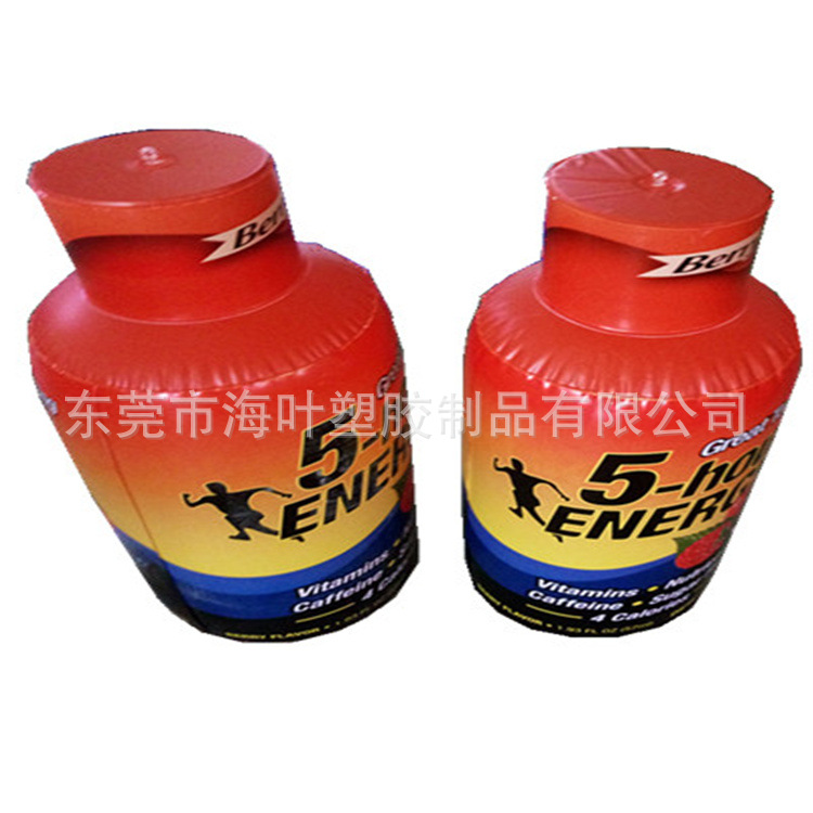 生产    各式各样PVC充气瓶子   吹气罐子  仿真瓶子充气模型