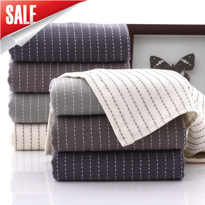 Gentleman towel gift customized 34*74cm Gauze Cotton towels Upscale gift towel logo