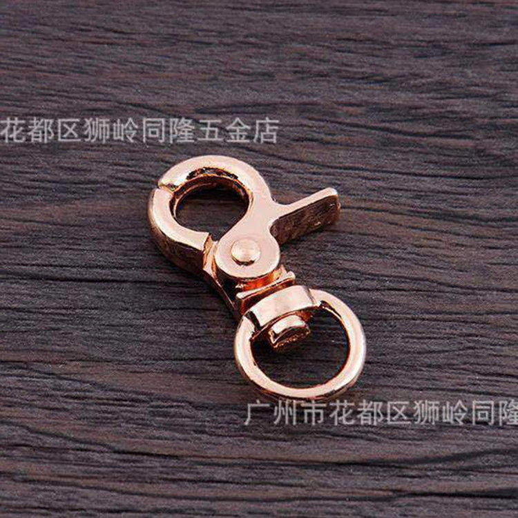 Прямые продажи с фабрики, цинковый сплав, 3-точечная маленькая зажимная пряжка, пряжка для щенка, брелок для ключей, пряжка для головы, коробка