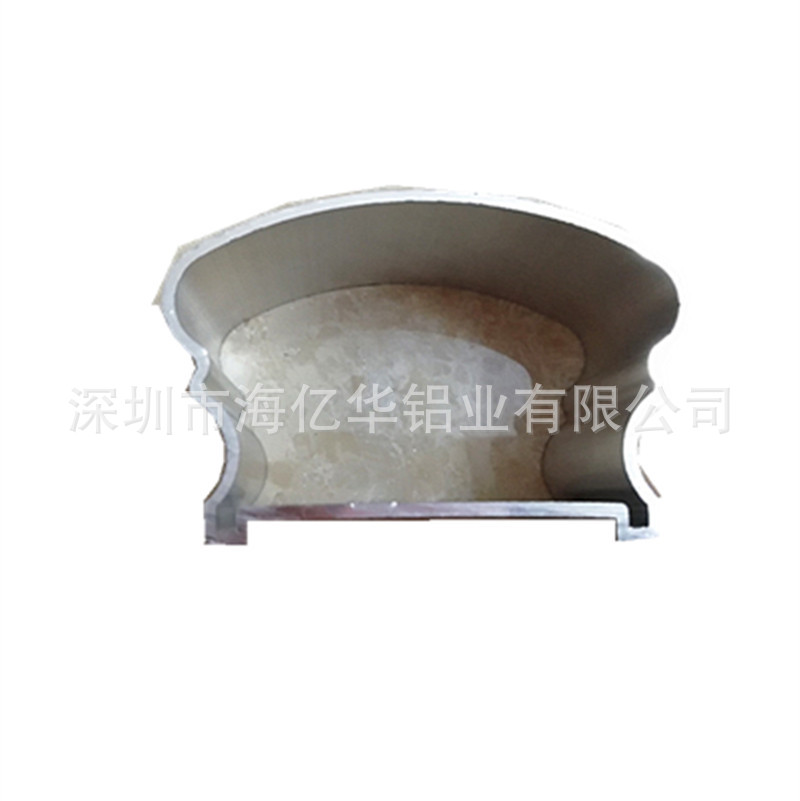 厂家直销铝护栏面管铝型材扶手面管铝合金面包管形70*50铝型材