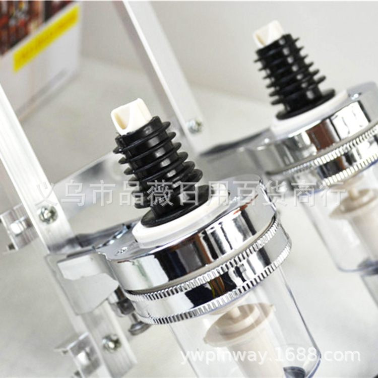 品薇创意家居用品调酒套装壁挂定量分酒器二头酒瓶架外贸原单|ms