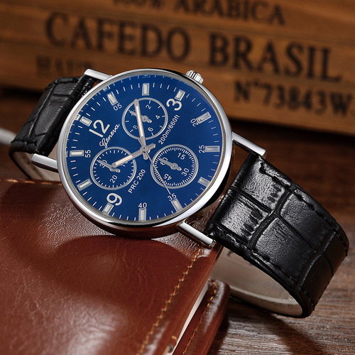 Gift Quartz Men's Watch Quartz Men's Watch Blue Light Glass Belt Watch Men's Watch Wholesale