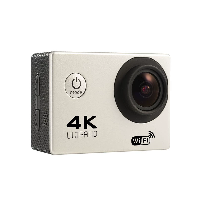 Камера спортивная 4K с Wi‑Fi, водонепроницаемость до 30 м, 2,0" ЖК‑экран, широкий угол 140°, время работы 90 мин