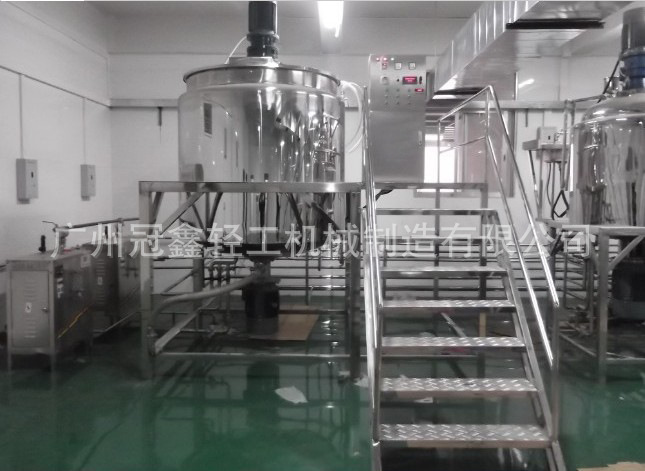 GXJ-1000L蒸汽加热液洗均质搅拌锅  反应搅拌罐  洗发水搅拌锅