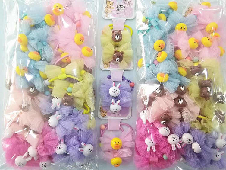 Children's cartoon elastic hair rope
