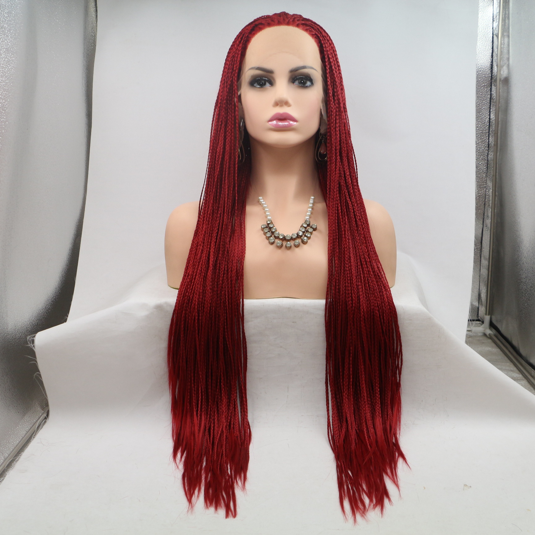 NEWLOOK PW1038 nueva moda peluca de pelo largo peluca de encaje peluca de entrenamiento