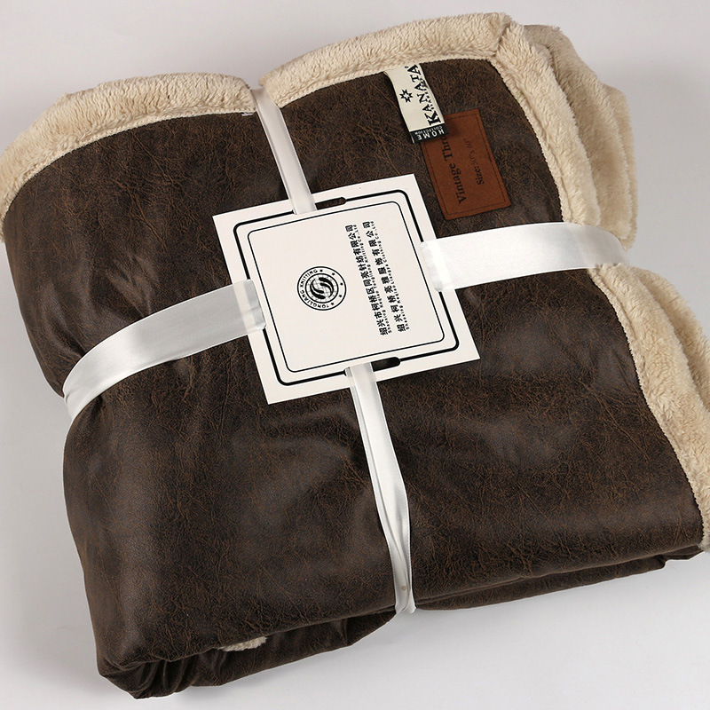 [New products]Suede Gilding quilt Autumn and winter thickening Blanket Blanket gift Customizable wholesale