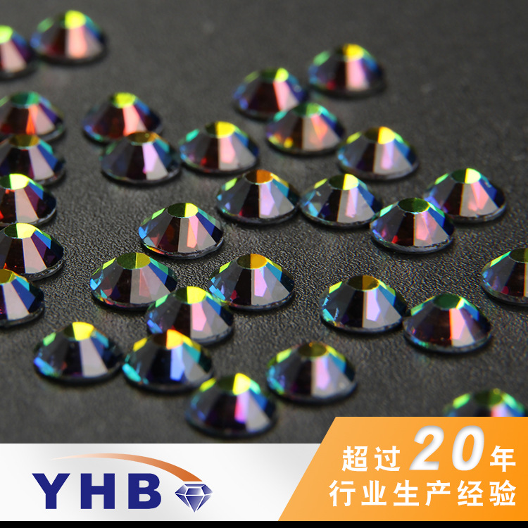 Factory wholesale jewelry accessories imitation Czech Diamond colorful rubber bottom beads SS4-40 home textile accessories Middle East hot drilling