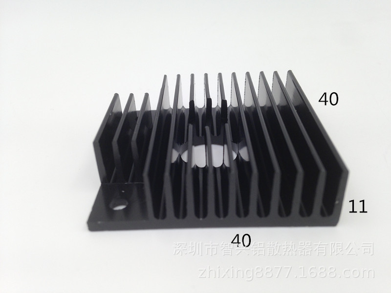 3D激光打印机铝合金型材散热片 打印机专用铝型材散热片40*11-40