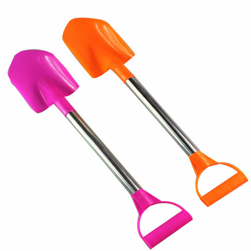 64cm Large Stainless Steel Beach Shovel Baby Sand Play Tool Seaside Attraction Stall Hot Selling Children's Toys Wholesale