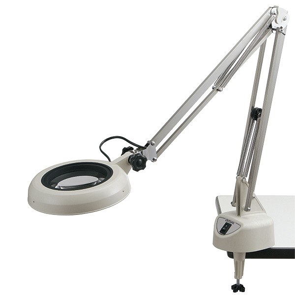 LED照明放大镜 （带自由臂.固定夹）ASONE  2-3094