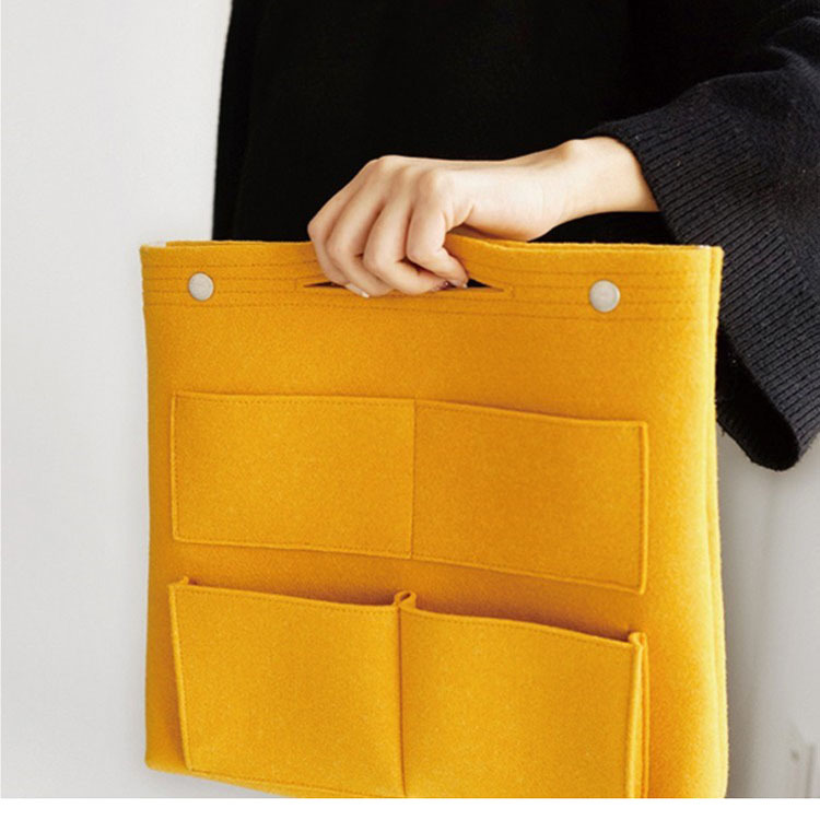 2023亚马逊爆款毛毡化妆包 手提收纳包 整理收纳包包中包可加logo