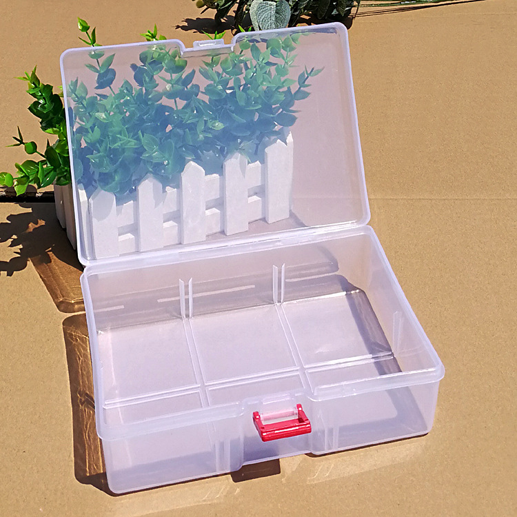 透明长方形塑料空盒电子元件玩具五金工具包装整理收纳盒工厂现货