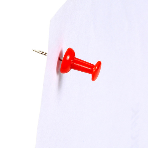 HUAJIE Manufacturer Wholesale Plastic Box Packaging 100 Pieces/Box Colorful Letter T Pins Office Supplies