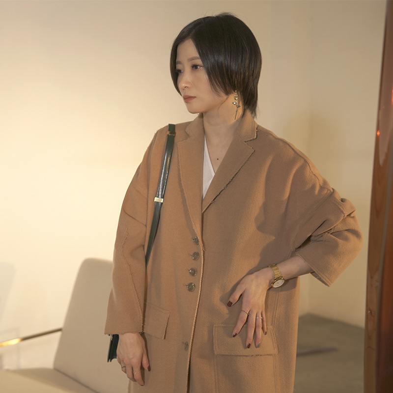 Women's Mid-length Cashmere Coat 4