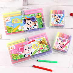 Manufacturer wholesale children's triangular rod painting pens creative eco-friendly washable watercolor pens student holiday color pen set