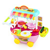 Children's realistic family kitchen, toy for boys and girls, small restaurant car, cart, set