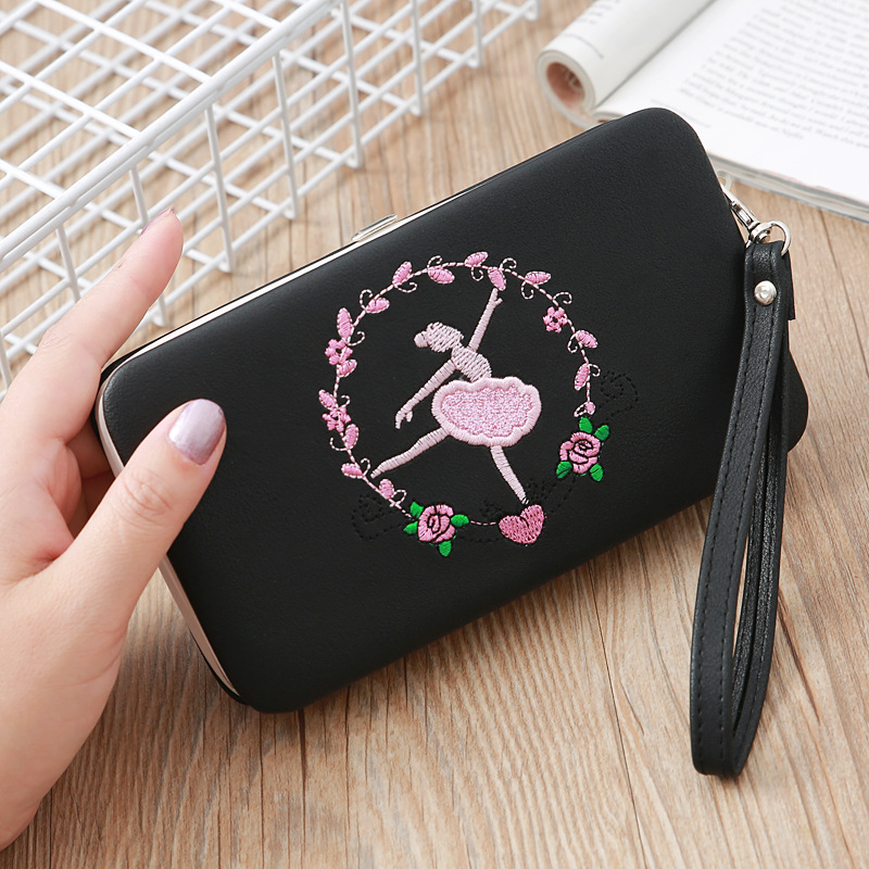 Fashion Long Multifunctional Embroidered Portable Wallet Wholesale display picture 25