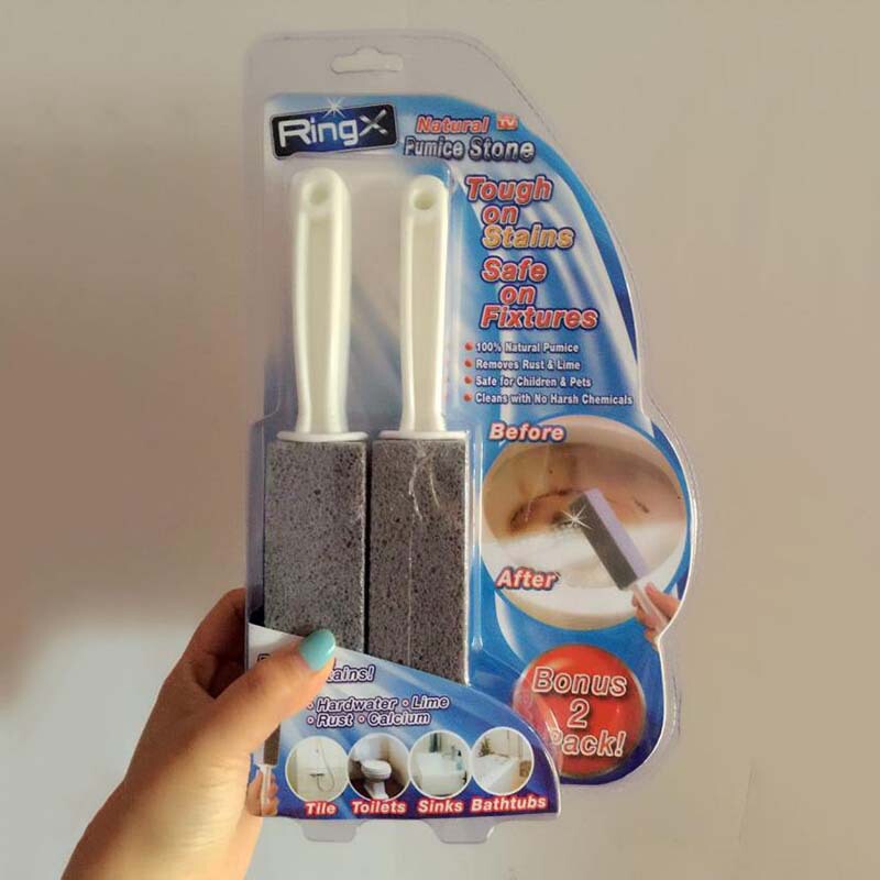 New bathroom toilet cleaning brush dead angle gap cleaner natural pumice stone wholesale