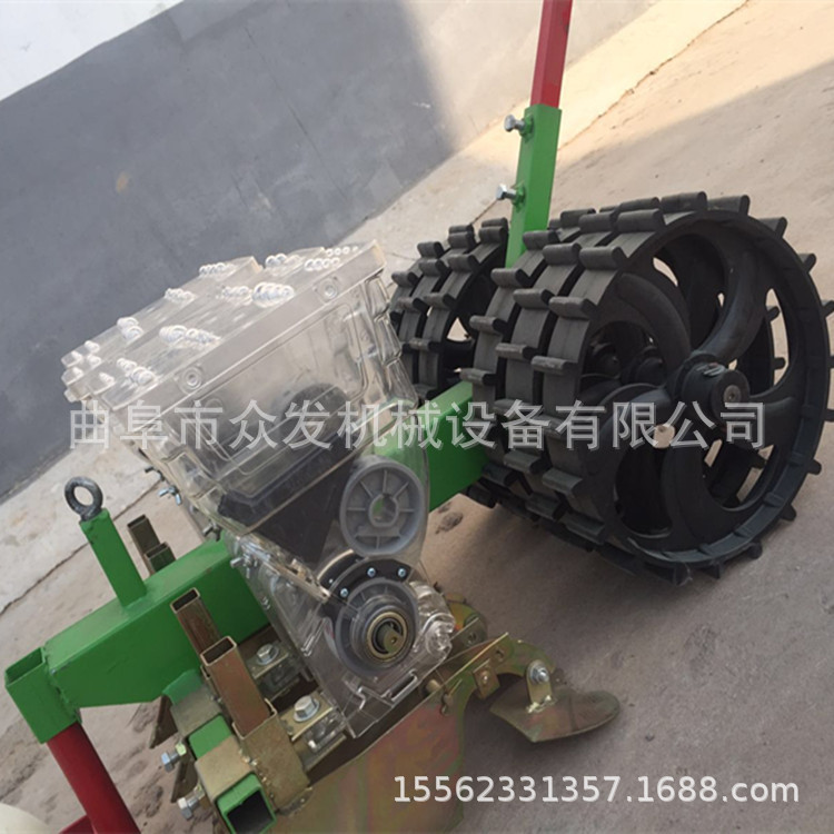 人力手推式播种机 辣椒育苗播种机 农用四行条播机