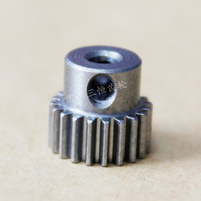 0.5模數直齒輪 20齒 孔3/4/5mm 頂絲孔M3 鋼齒輪 金屬齒輪定 030