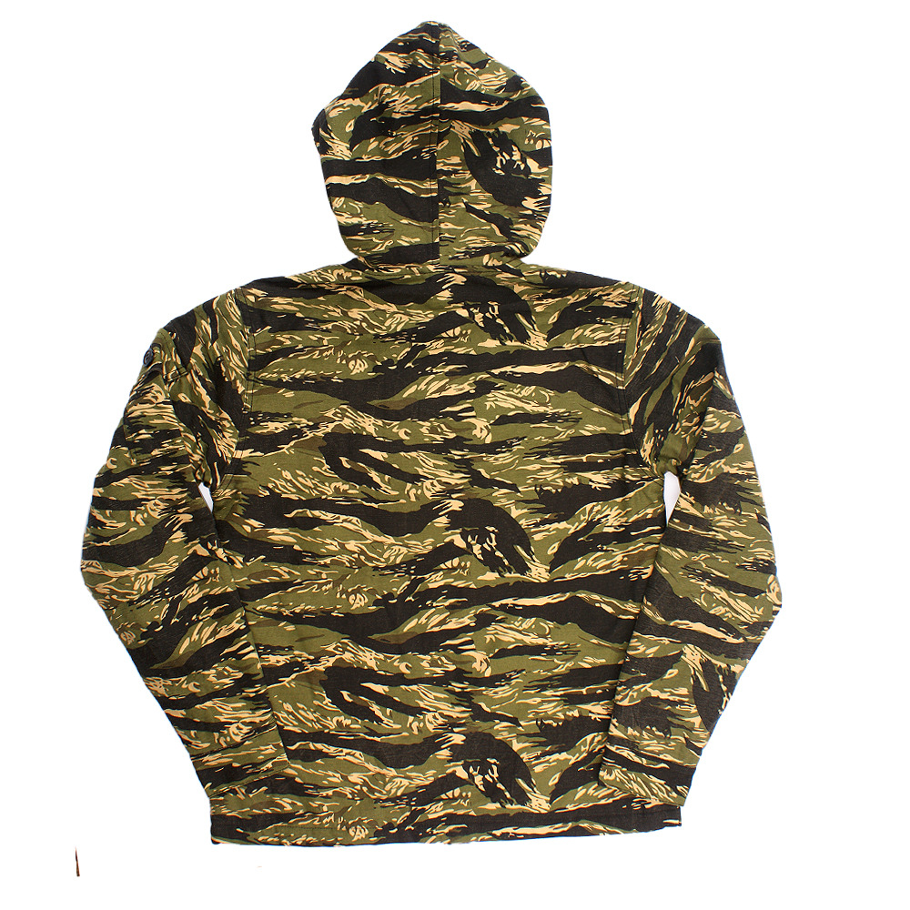 Men's Military Camo Hoodie Cotton Jacket Vietnam Tiger Stripe - Main Image