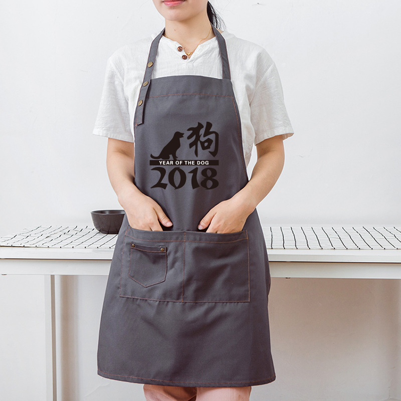 Tienda de mascotas creativo personalizado sin mangas delantal cocina limpieza del hogar moda coreana simple Ropa Trabajo