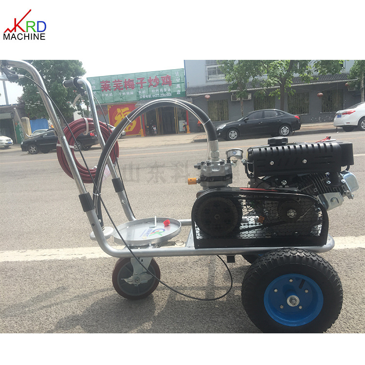 手推式车库车位冷喷划线机 汽油划线车 道路标示线标线喷线车