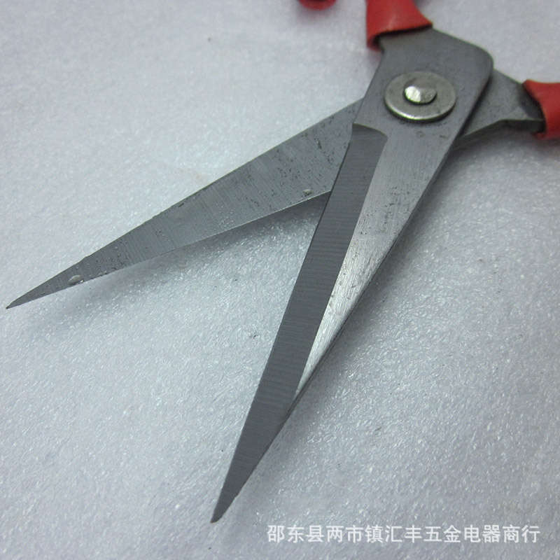 批发经销家用剪刀 尖嘴剪锋利 胶柄套全金属剪子-阿里巴巴