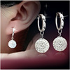 Silver earrings for princess, wholesale