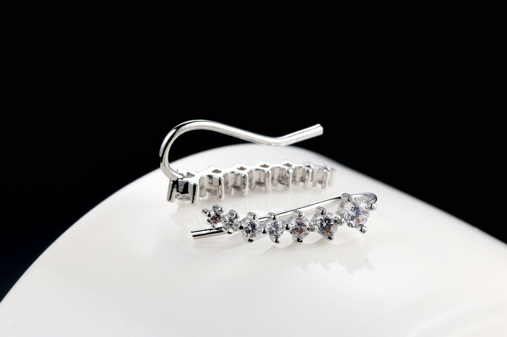 Style Simple Géométrique Le Cuivre Placage Zircon Des Boucles D'oreilles display picture 5