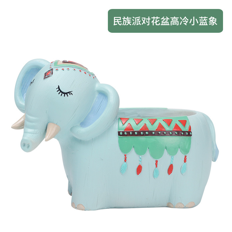 Chậu cây mọng nước resin phong cách Mỹ, chậu mini để bàn văn phòng, đồ trang trí tiệc (RG-142)
