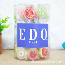 韓國進口EDO pack兒童水果棒棒糖桶裝內含50支零食禮物批發