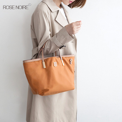 轻便尼龙休闲饺子包女简约百搭OL通勤牛津布手提单肩斜挎帆布小包|ru