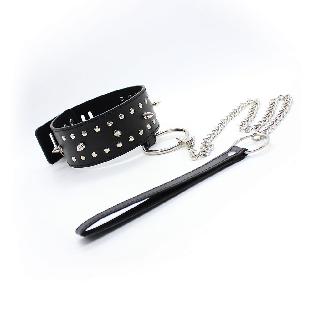 Venta al por mayor sexy pico collar perro mascota cadena tracción cuello cubierta alternativa promoción moda tendencia pu collar
