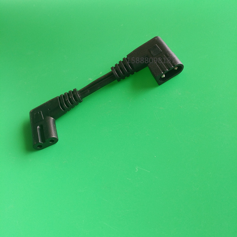 热销90度弯头t5连接线 灯管转接头D型8字尾电源线灯具电源转接线