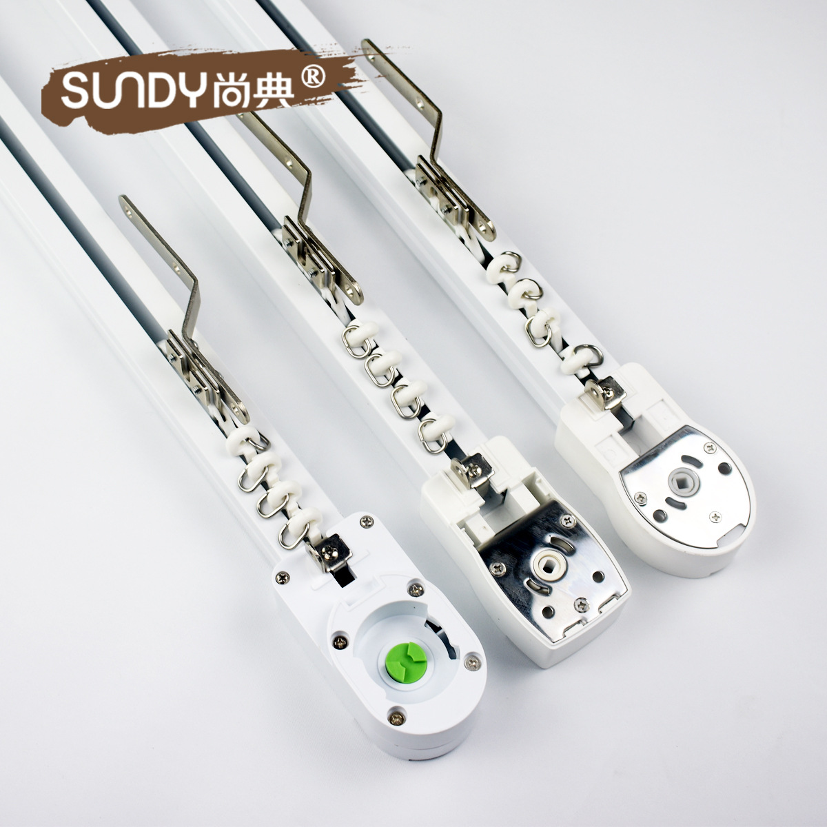 廠家直銷批發杜亞向日葵奧科電動自動靜音佳麗斯開合簾窗簾導軌